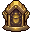 The gilded shrine tile from Gilded Dungeon: an ornate gold arch holding a lit reliquary.